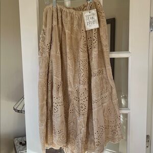 NWT Magnolia Pearl ivory eyelet skirt